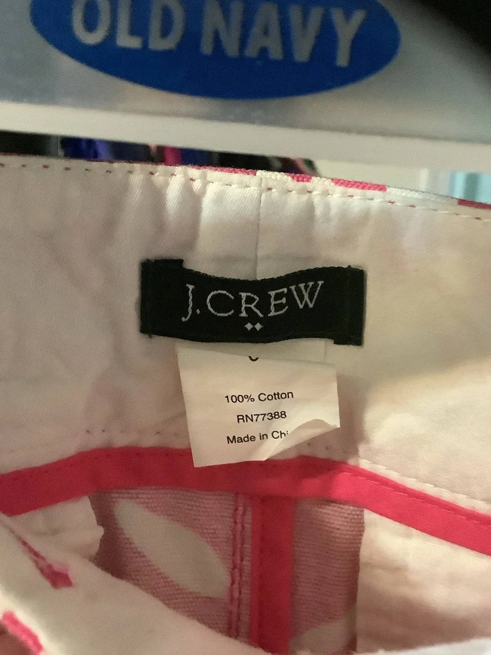J. Crew Pink and White Floral Paisley Mini Skirt